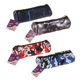 1pc Pencil Case 1 Zip Round Boys 75x75x210mm Assorted Colors