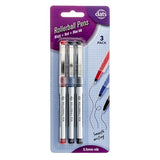 Pen Rollerball 3pcs Mixed Blue Ink