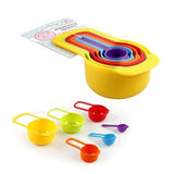 1pack Plastic Measuring Spoon Set of 6 Rainbow Colours