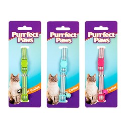 1pc Collar Cat 30cm w Bell 4 Assorted Colors