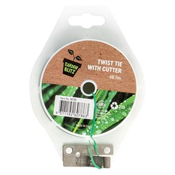 Plant Secure Garden Twist Tie w Cutter 48.7M