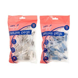 1pack Pegs TPR Deluxe Colored Tip Pk18 2 Assorted Colors