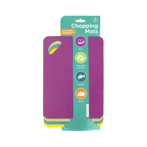1pc Chopping Mat Flexible Multicolour Pk4 20.5x28cm