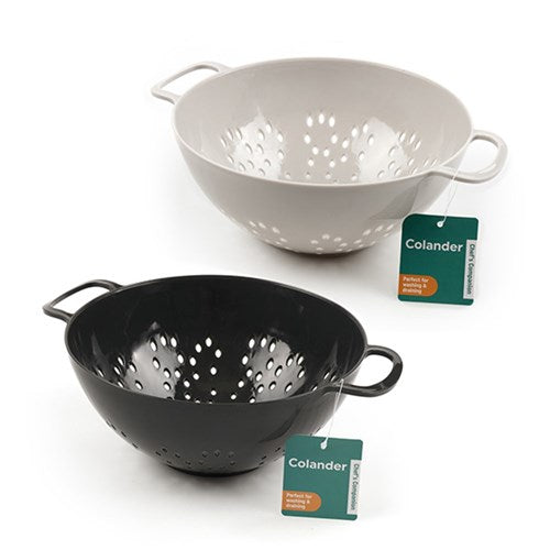 1pc Plastic Colander 23cm Diameter Assorted Colours