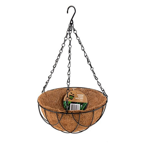 Hanging Basket w Liner 25cm PDQ