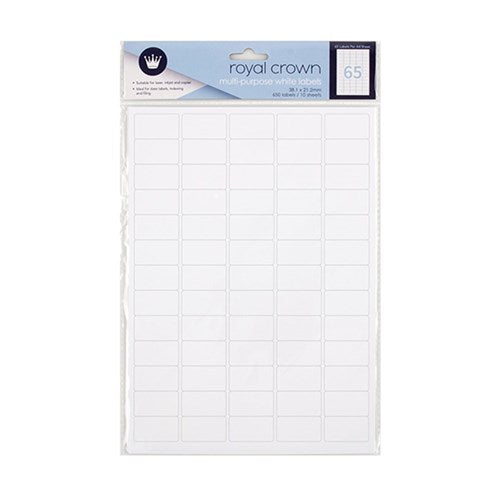 Label White A4 65 Per Sheet x 10 Sheets