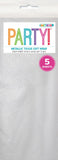 6141 - 5 Tissue Sheets - Gift Wrap - Metallic Silver