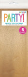 6143 - 5 Tissue Sheets - Gift Wrap - Metallic Copper