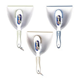 1pc Dustpan and Brush Deluxe 3 Assorted Colors 33x22.5cm