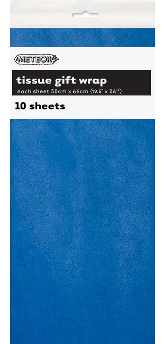 6163 - 10 Tissue Sheets - Gift Wrap - Electric Blue
