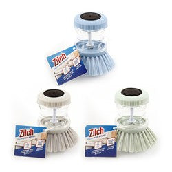 1pc Brush Scrubber Palm Round with Dispenser 8x8.5cm