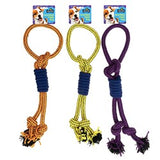 1pc Dog Toy Rope Tug 48cm 3 Assorted Colors