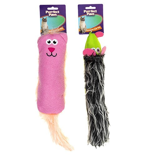 1pc Cat Toy Crinkle Assorted design Rat & Cat