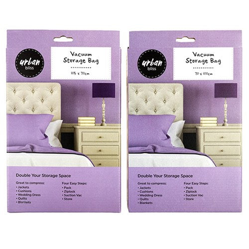 1pc Vacuum Hanging Storage Bag 105x70cm with White Clip