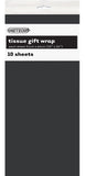 6284 - 10 Tissue Sheets - Gift Wrap - Black