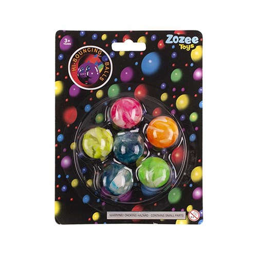 1pack Toys Ball High Bounce 6pcs