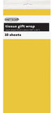 6285 - 10 Tissue Sheets - Gift Wrap - Yellow