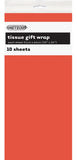 6292 - 10 Tissue Sheets - Gift Wrap - Orange