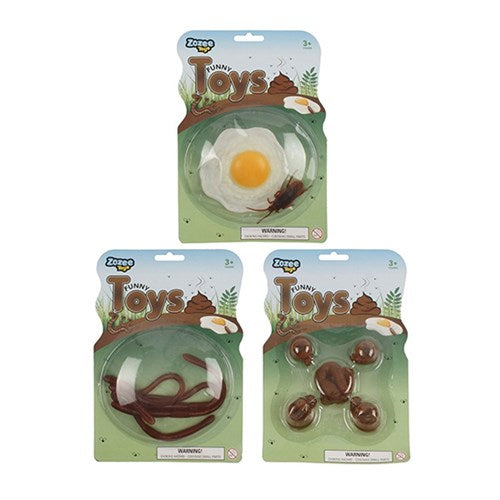 1pc Toys Poo Egg Worms 3 Assorted Designs