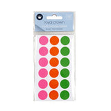 1pack Label Round Coloured Multi Purpose 19mm 360pcs