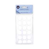 1pack Labels Multi Purpose Round White 414Pcs 19mm