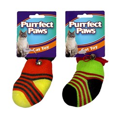 1pc Cat Toy Neon Sock 2 Assorted Colors