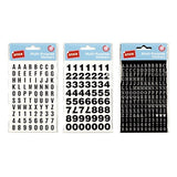 1 pack Stickers Multi Purpose Letters & Numbers 3 Assorted Sheets