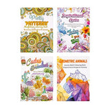 1  Book Colouring Adult A4 48pg 4 Asstd