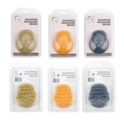 1pc Shampoo Brush 3 Asst 9.5x8x7cm 91gr 3 Assorted Colors