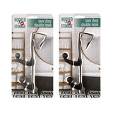 Bathroom Hook w Double Hook 2 Asst Cols
