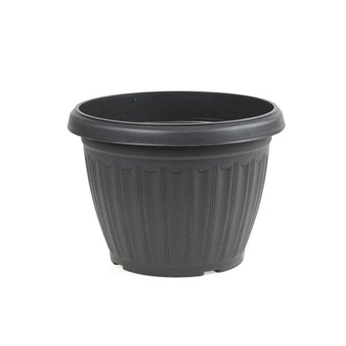 1pc Pot Plastic Grey Round 23.5x17
