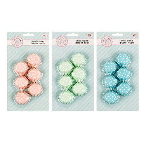 1pack Mini Cake Paper Cups Pack 3 Assorted Colors