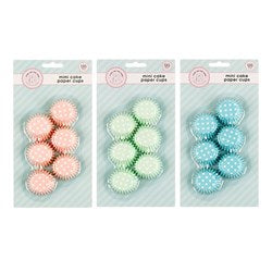 1pack Mini Cake Paper Cups Pack 3 Assorted Colors