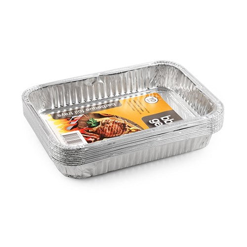 1pack Foil Tray Rectangle Drip Pan 10pcs 22x15.2x3.2cm