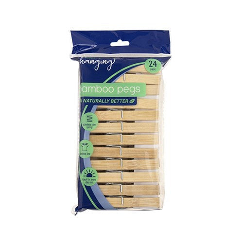 Naturally Better Pegs Bamboo 24pk