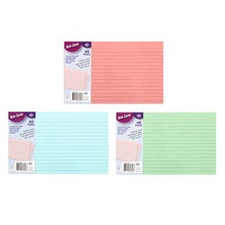 1pc Cards Note Flash Index Ruled 40pk 3 Col P7.2 FSC Mix Credit
