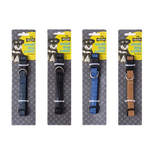1pc Collar Dog 1.5x25-40cm Small 4 Assorted Colors