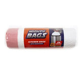 Garbage Bags White HDPE 27L Pk20 50x60cm