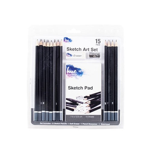 1pack Art Set w Sketch Pad 15Pc W19 FSC Mix Credit