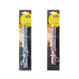 1pc Dog Lead Reflective 2 Assorted Designs Size 1.5cm x 120cm