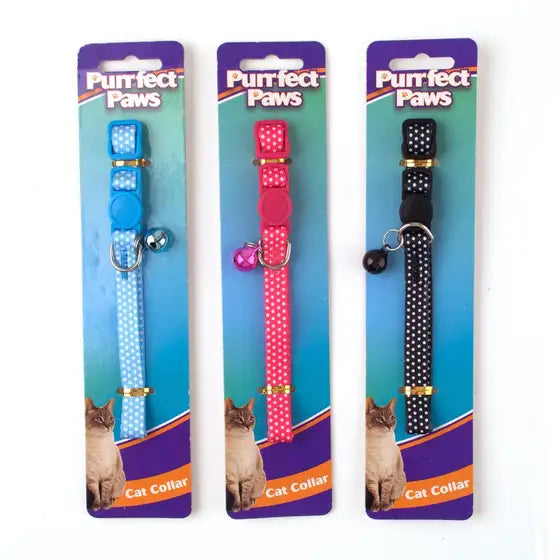 1pc Collar Cat Safety Buckle Style 3 Assorted Colors 30x1cm