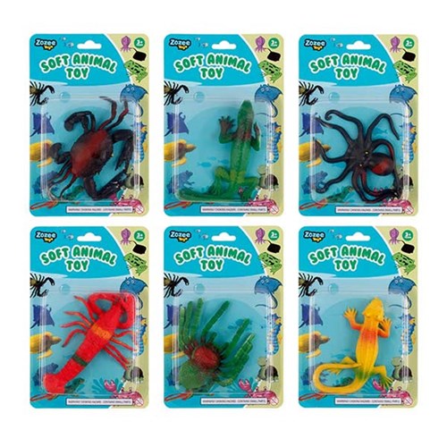 1pc Toys Soft Animal 6 Asst