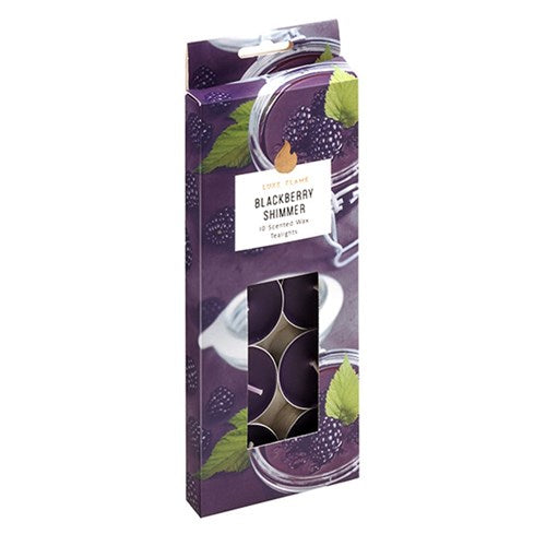 1pack Tealights Scented 4 Hour Pk10 Blackberry Shimmer
