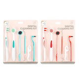 1 pack Dental Care Kit 8pc Set 2 Asst Cols