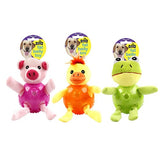 1pc Dog Toy Fat Belly 3 Asstd Frog/Chicken/Pig 18cm