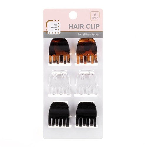 1pack Hair Clips 6pcs 3.3cm