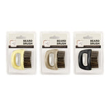 1pc Mens Grooming Brush Beard Ring 5.5x4.5cm 3 Assorted Colors