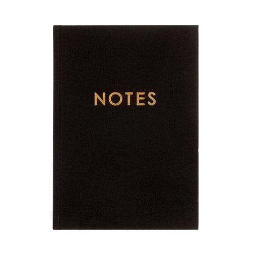 Fabric Notebook A5 160pg Black