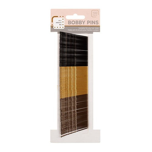 1pack Hair Bobby Pin 100pk Asst Cols 4.5cm