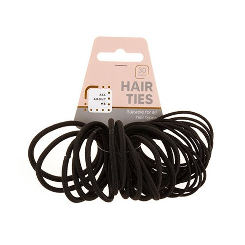 1pack Hair Ties 30pcs Black